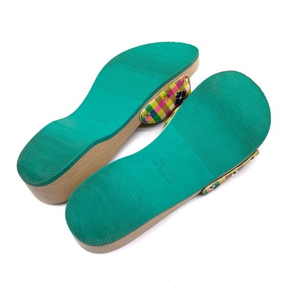 DR. SCHOLL'S x KATE SPADE New York Bella Plaid Slide Sandal Pink Green White 7 - Picture 10 of 10